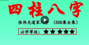 张伟光道家八字精品课+实战课程视频 2套