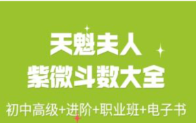 天魁夫人-紫微斗数课程大合集(初高级班+进阶班+职业班+电子书)