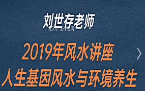 刘世存 -2019人生基因风水与环境养生
