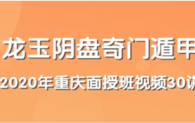 龙玉阴盘奇门重庆2020.1月面授视频30集